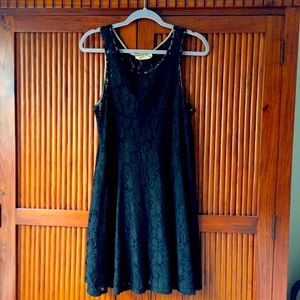 Free people black lace dress